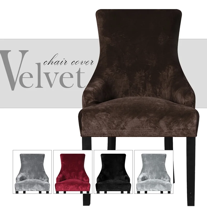 Эластичные чехлы на спинку стула King флисовые для сидений европейский стиль