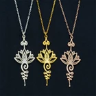 Ожерелье Hot Lotus Unalome ожерелье для йоги для женщин простой дизайнерский подарок AIC88
