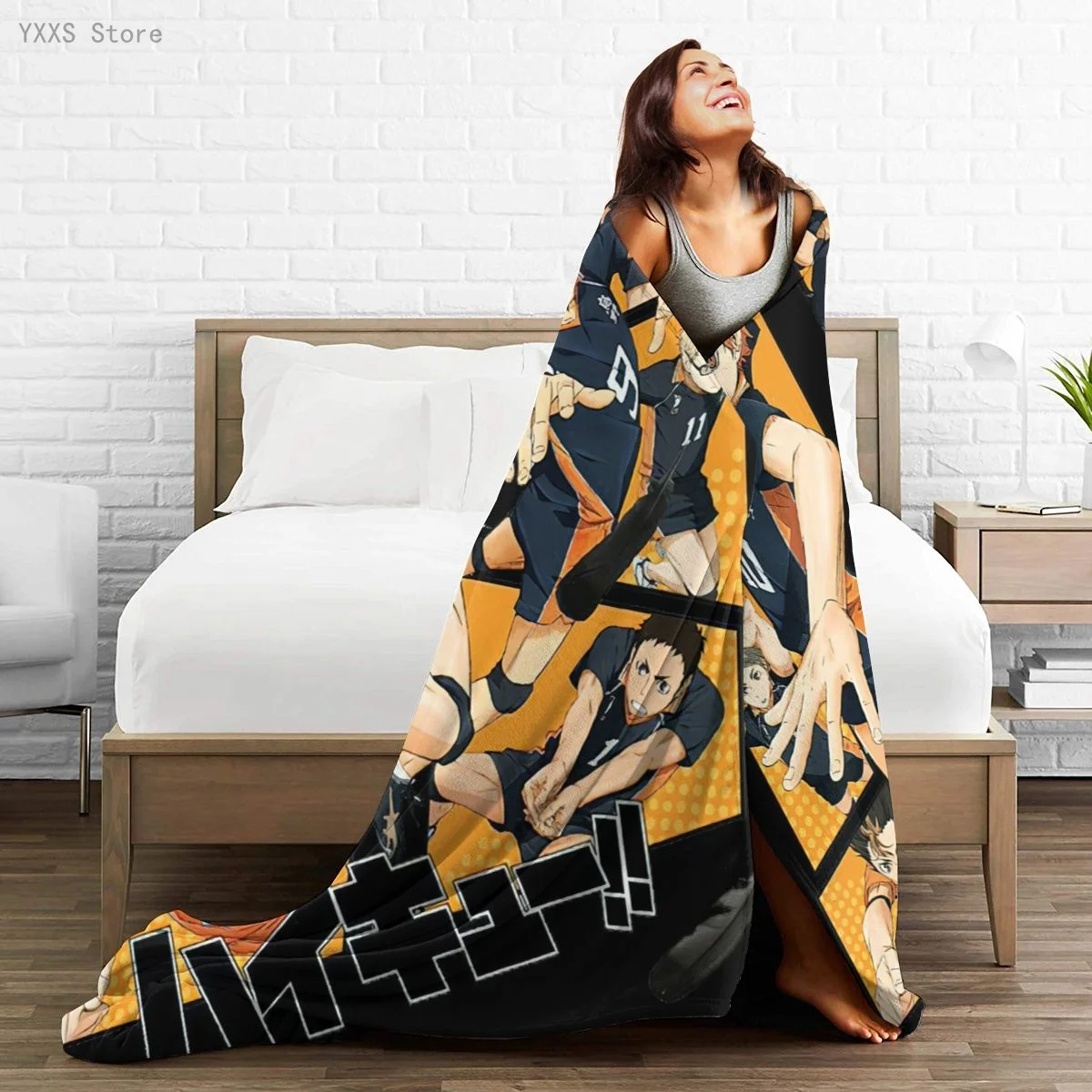 

Anime 3D printed Ultra-Soft Micro Fleece Blanket flannel throw Sherpa bedspread bedding sofa picnic fur soft blanket 300336405