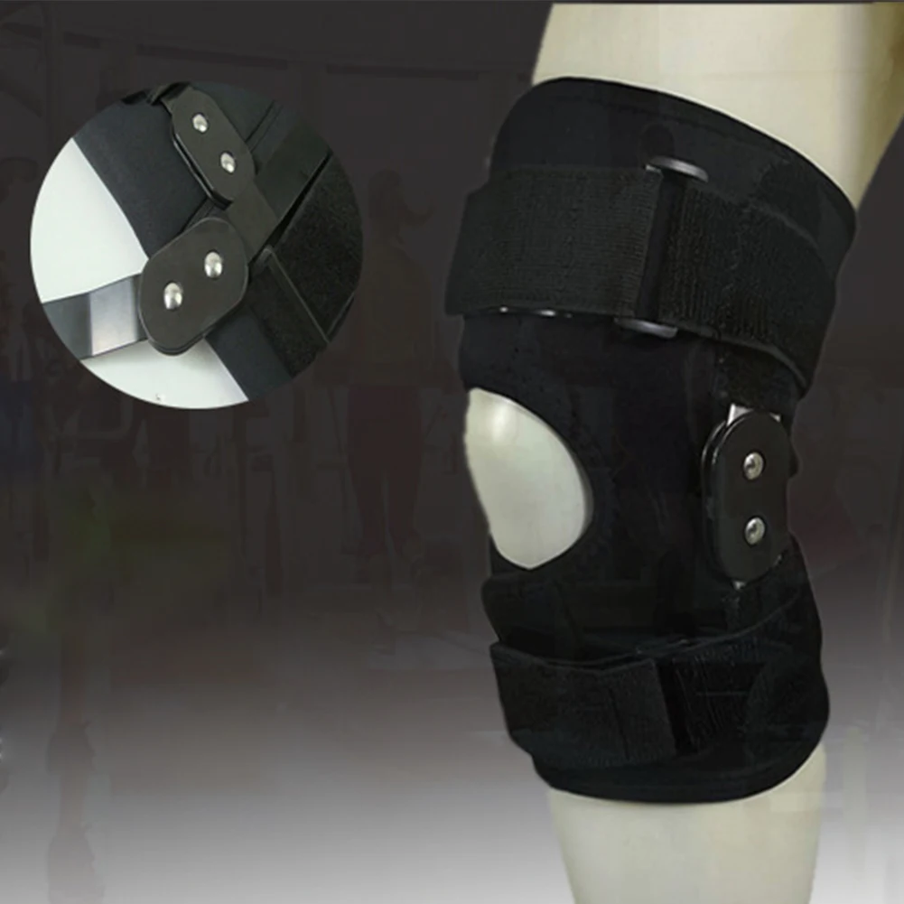 Защитный Мягкий Двойной Шарнирный бандаж для бега наколенник из алюминиевого
