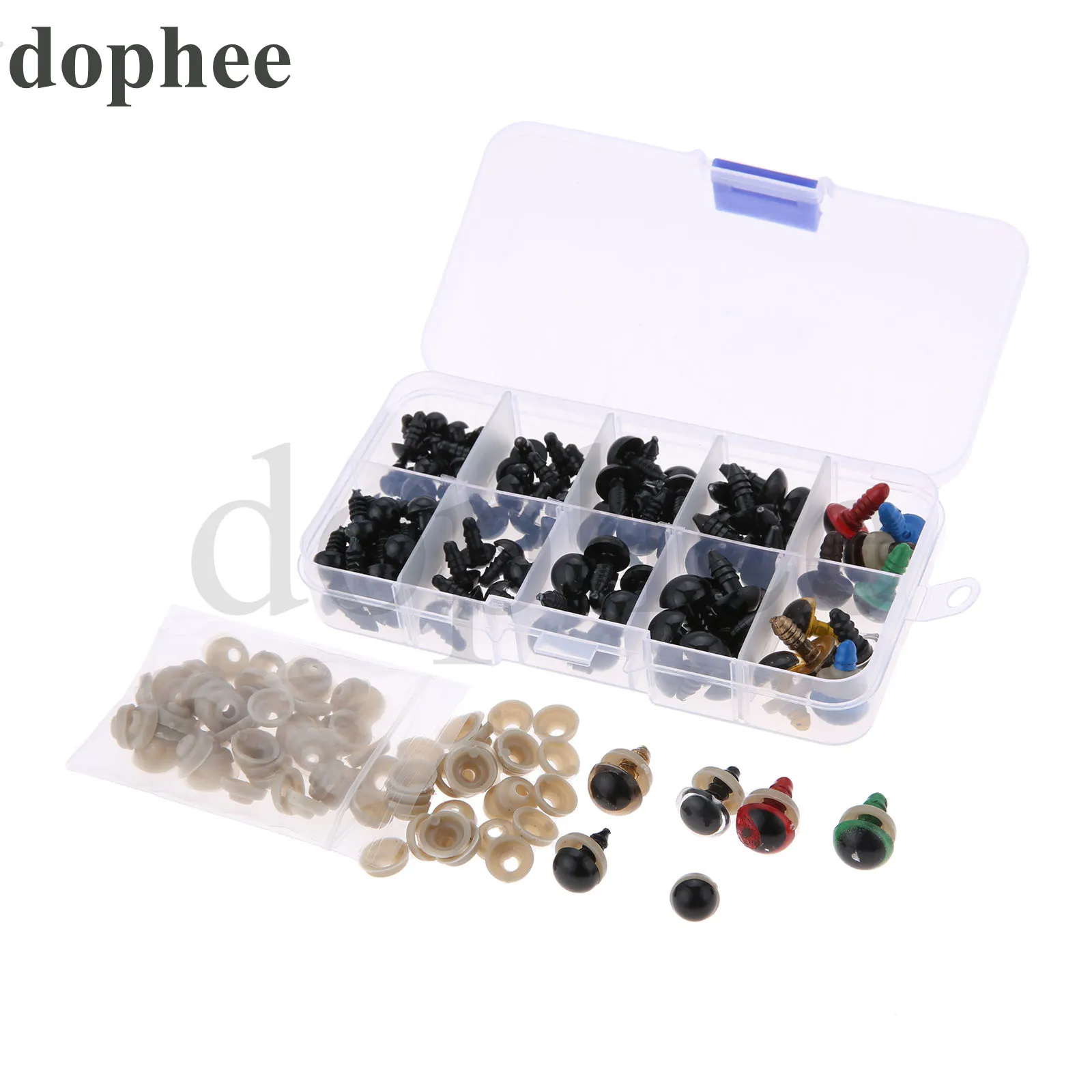 Пластиковые безопасные глаза dophee для плюшевого мишки мягкие игрушки застежка