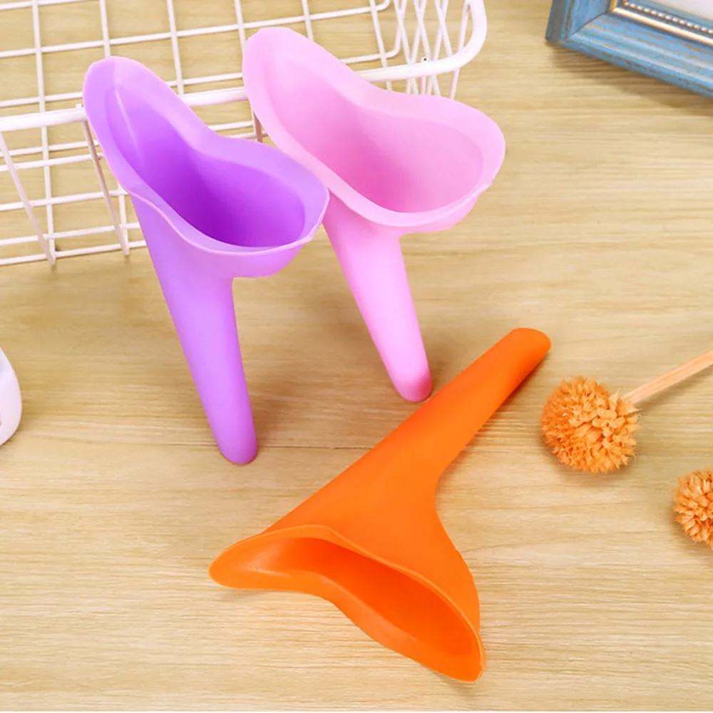 Portable Pee Funnel For Women Urination Silica gel Toilet/Disposable Paper Device Stand Up Emergency Camping tool | Обустройство дома