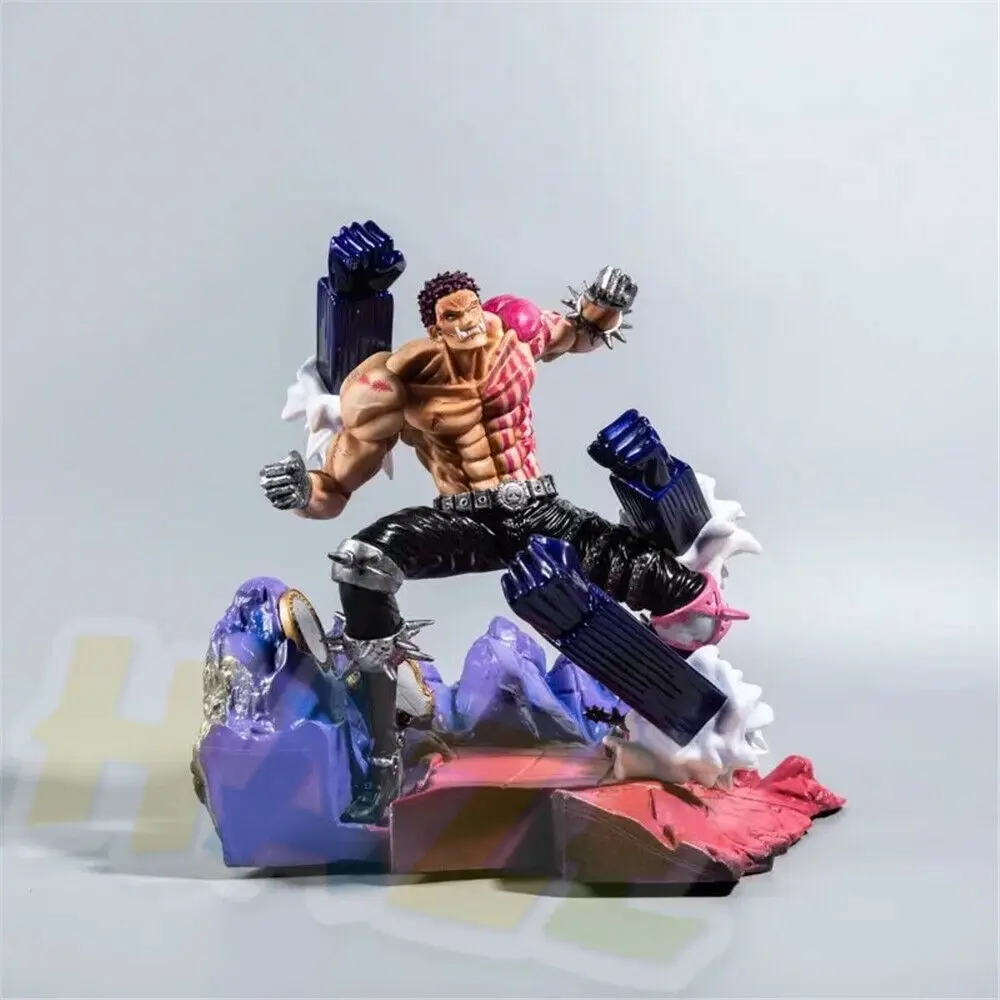 Аниме One Piece Monkey D Luffy &amp Charlotte Katakuri Окрашенные ПВХ экшн-Фигурки игрушки новые в