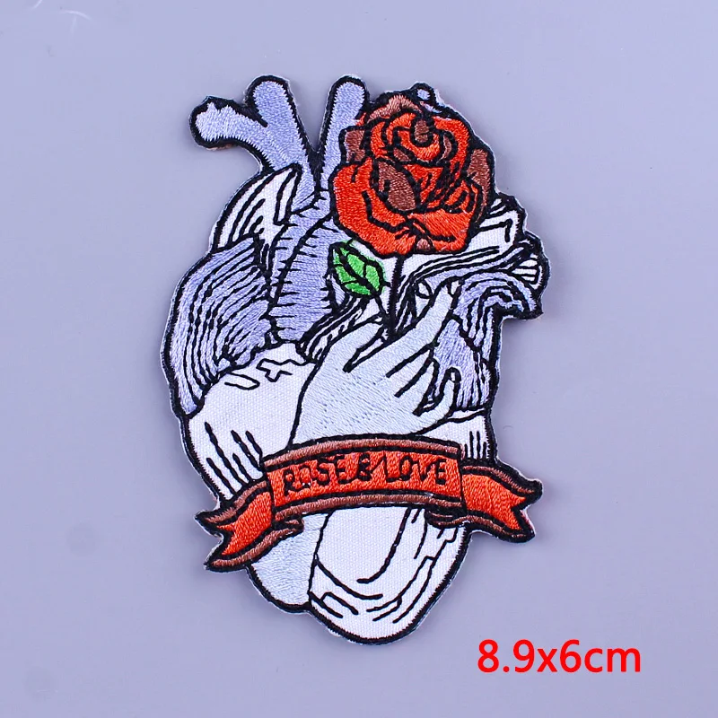 

Van Gogh Oil Painting Butterfly Rose Flower Patch For Clothing Iron On Whale Embroidered Patches Outdoor Travel Patch For Badges
