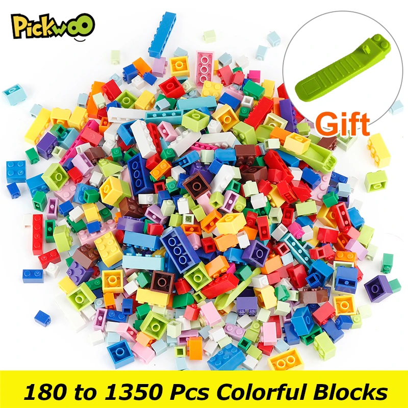 Pickwoo 180 до 1350 шт. Классический бренд строительные блоки город DIY Творческий кирпич