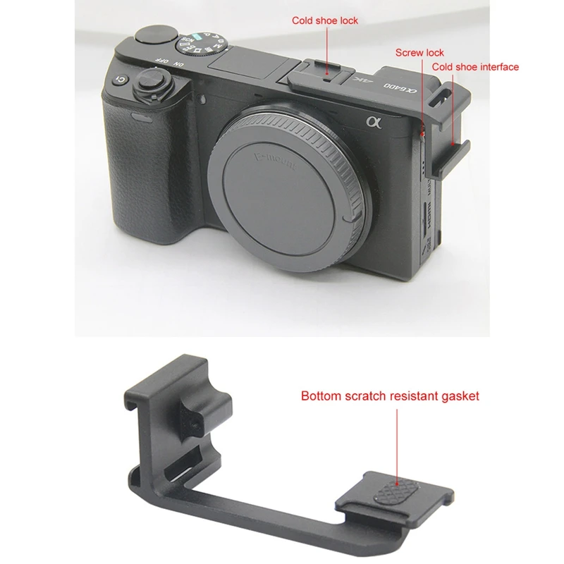 База адаптера холодного башмака (левая сторона) для Sony A6000 A6300 A6400 A6500 Dslr камеры