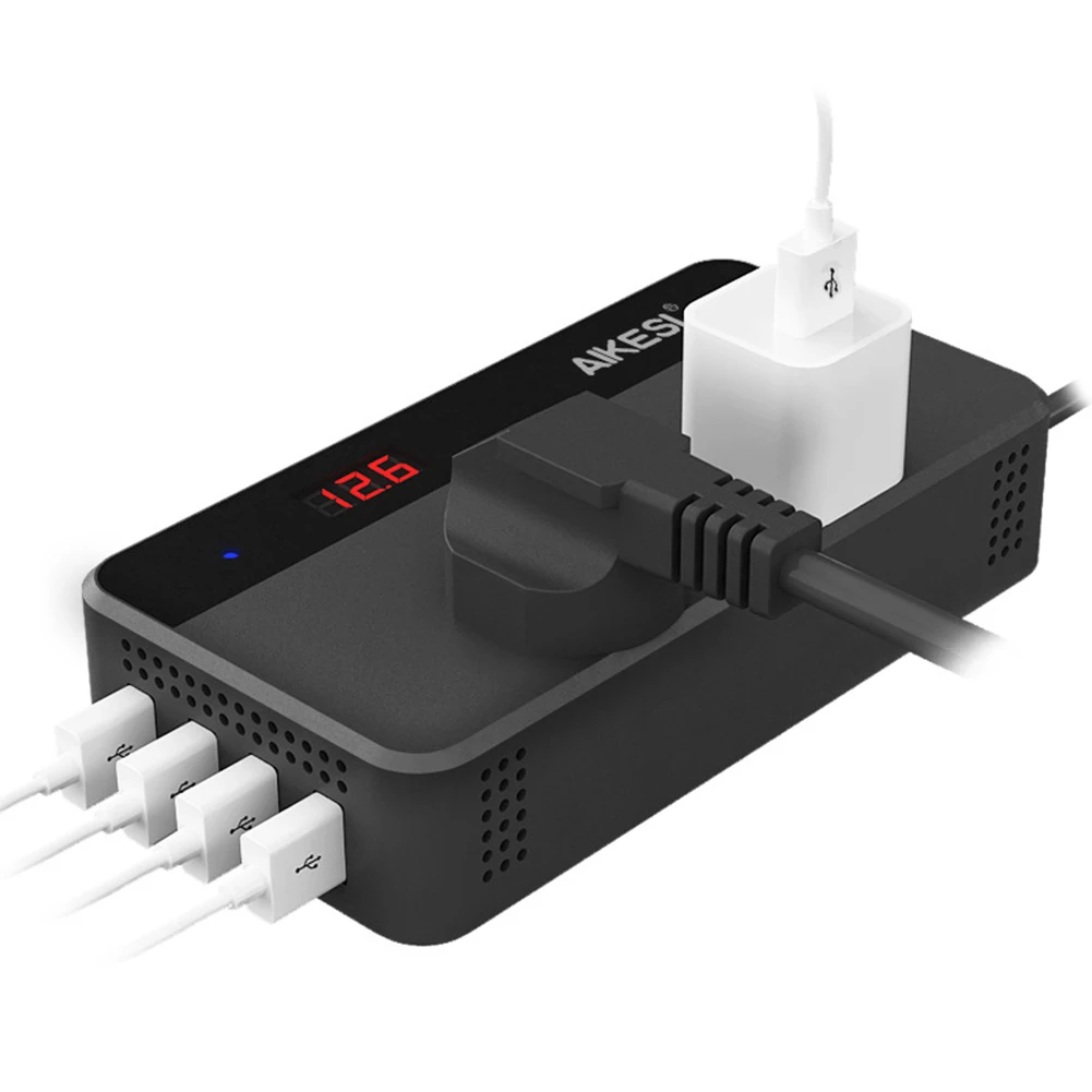 Автомобильный преобразователь напряжения с 4 USB портами 200 Вт 12 В/12 24 В переменного