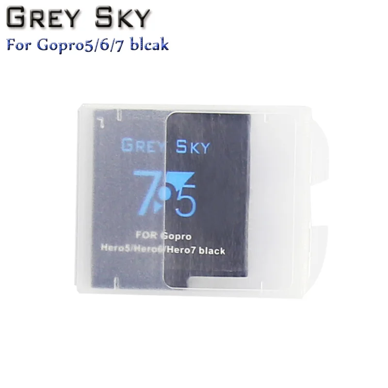 1 battery Аккумулятор серого неба 1600 мАч для GoPro hero 5 hero 6 hero 7 black Bateria Akku для GoPro hero 5 6 7 hero 5 AHDBT 501 - Цвет: 1 battery