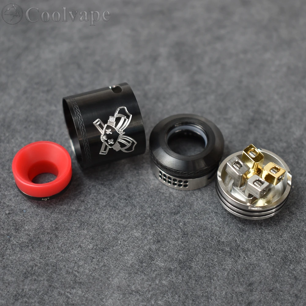 Атомайзер Dead Rabbit V2 RDA с сквонком BF PIN Dual Coil deck Vape Tank 24 мм rda vs Apocalypse GEN 2 | Электроника