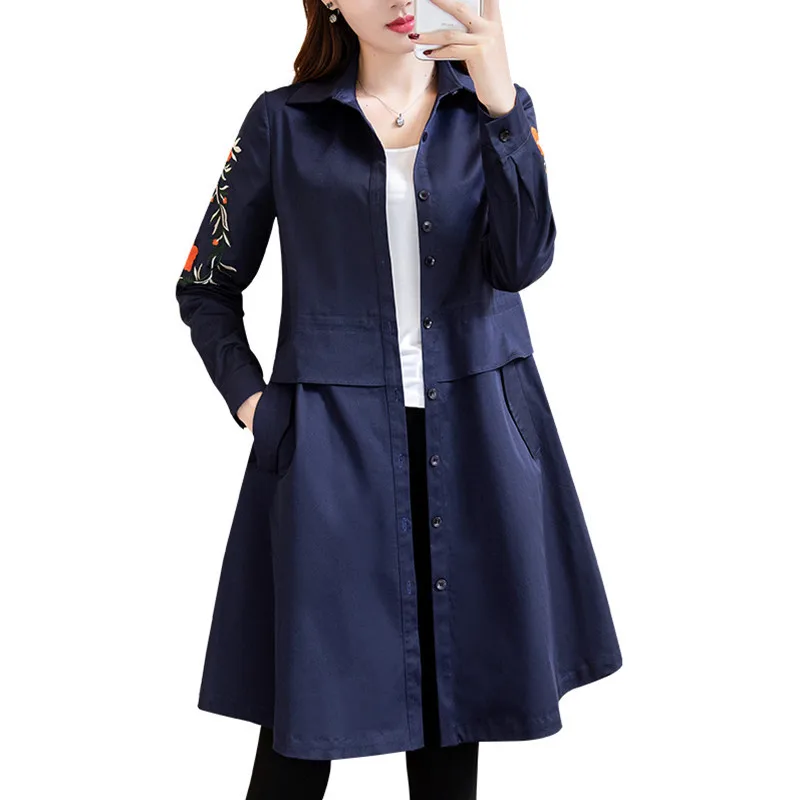 2020 весенние и осенние женские пальто куртки с длинным рукавом тонкая женская
