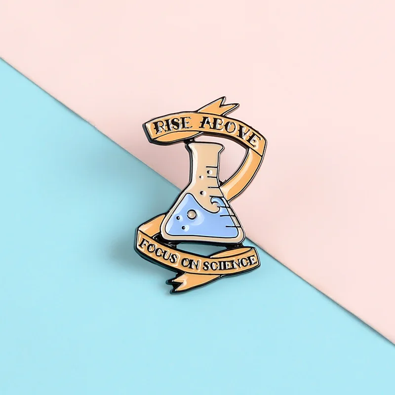 

Cartoon Chemistry Test Cup Creative Pins Collar Wild Badge Fashion Collection Brooch