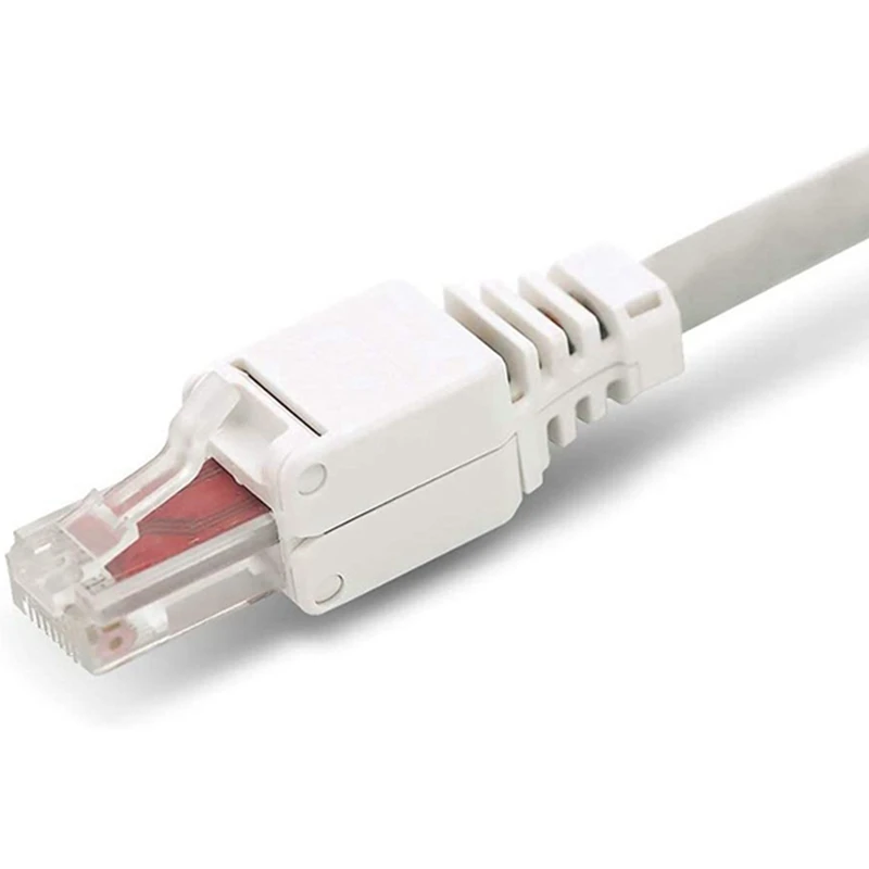 12 x network plug tool free rj45 cat6 lan utp cable plug without tools cat5 cat7 installation cable patch cable tool free global shipping