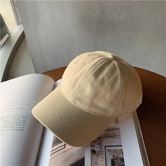 

Classic Cotton Soft Top Solid Color Baseball Cap Men Women Adjustable Sun Hat Outdoor Ponytail Baseball Caps Adult Dropshipping