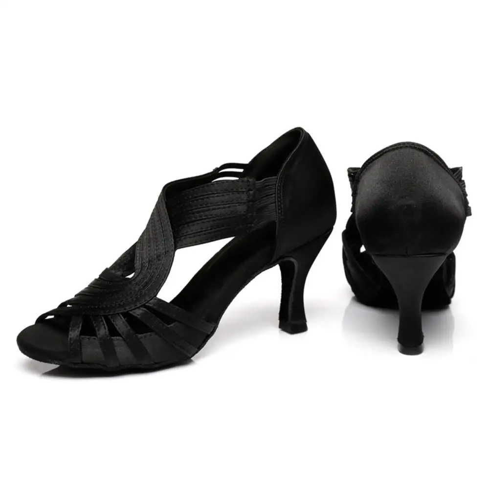 Женские атласные туфли для джаза сальсы латиноамериканских танцев 6 10 см|Обувь