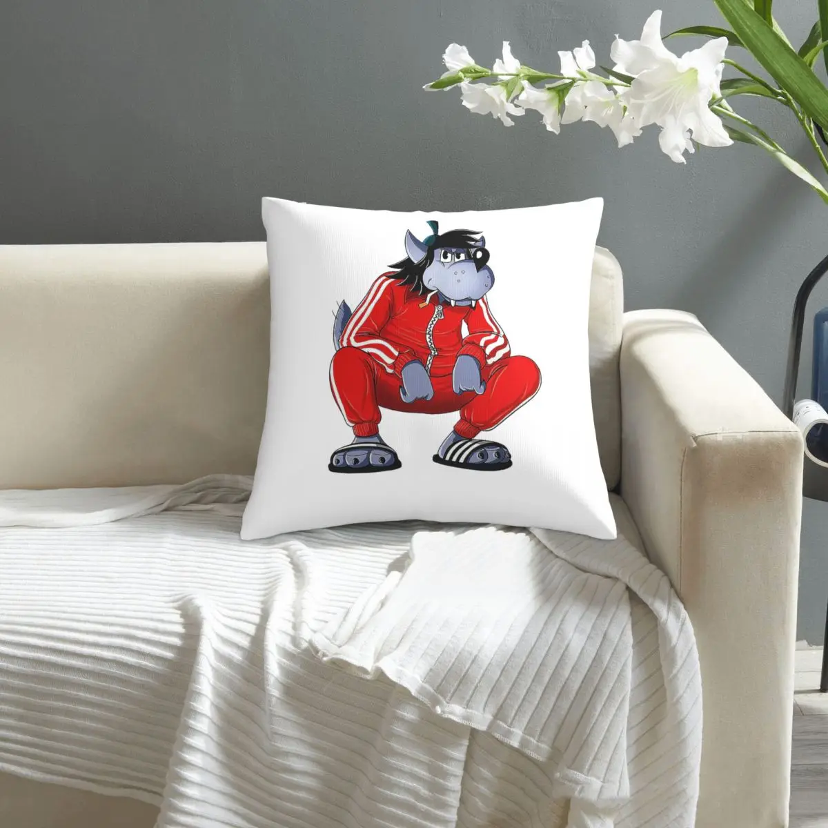 

Nu Pogodi pillowcase printed cushion cover sofa waist pillow pillow cover