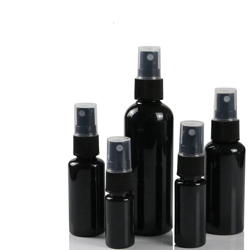

50pcs 30ml,50ml Empty Spray Bottle Black PET Atomizer bottles Perfume Bottle Refillable Cosmetic Packing container