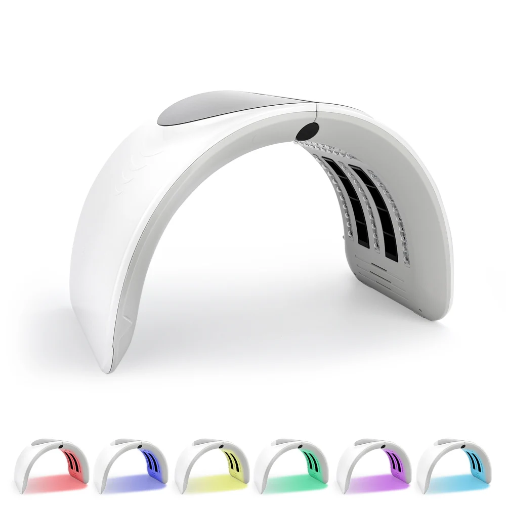 

7 цветов PDT светильник световая терапевтическая светодиодная маска для омоложения кожи фотоновое устройство для спа удаления акне против м...
