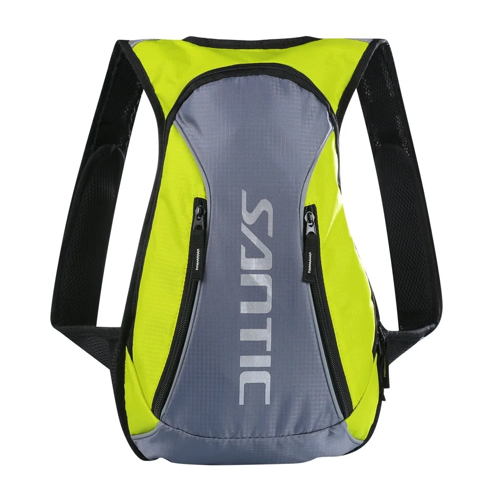 Green Santic15L велосипедная сумка, светоотражающий велосипедный рюкзак для путешествий, водонепроницаемый дышащий велосипедный рюкзак, ультралегкий, для спорта на открытом воздухе, нейлоновая сумка - Цвет: Green