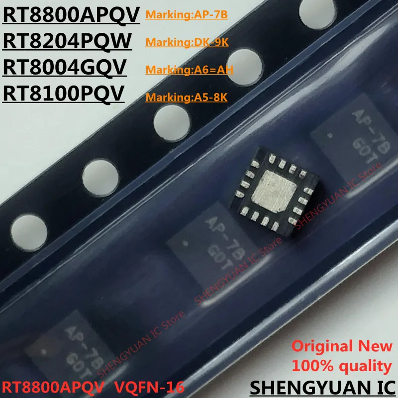 5 шт. RT8004GQV A6 = AH RT8004PQV RT8004 RT8100PQV A5-8K A5 RT8100GQV RT8204PQW DK-9K DK RT8204GQW rt8800apv AP-7B AP RT8800 - купить по
