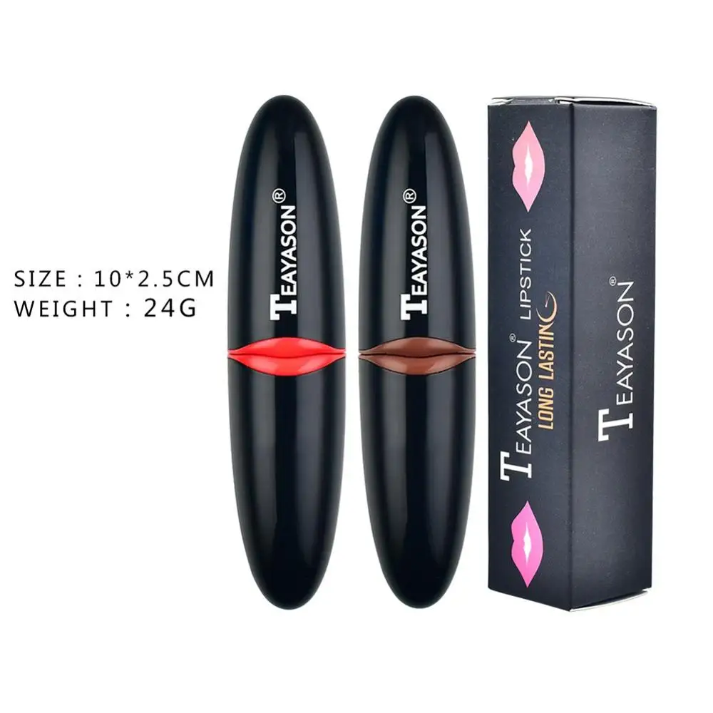 Стойкая водостойкая помада для макияжа губ матовая шелковистая красный бальзам