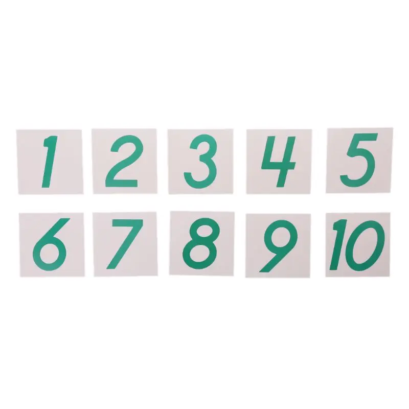 Монтессори карты счетчик учебная помощь школа Математика Домашнее обучение