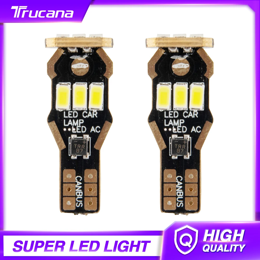 

2 шт., Автомобильные светодиодные лампы T15 Canbus 920 921 5730SMD 12 В постоянного тока
