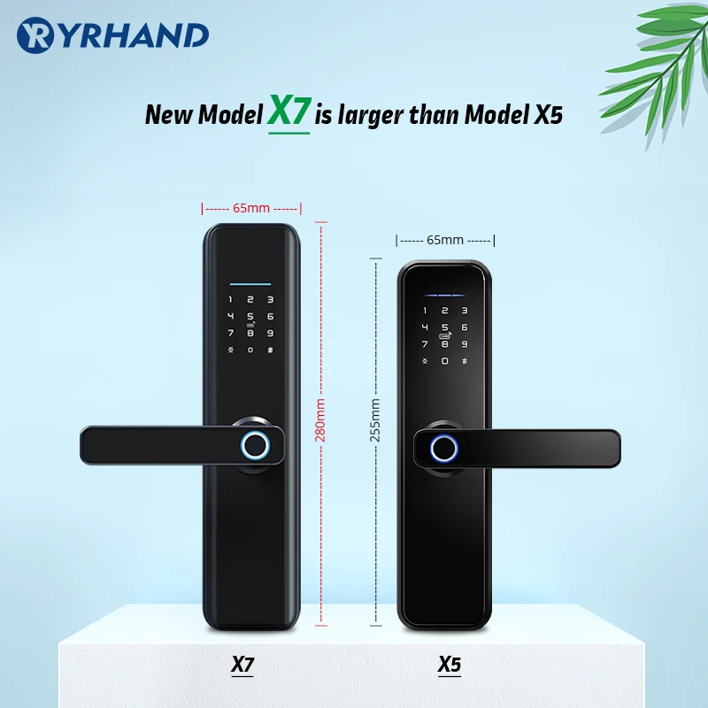 Дверной смарт-замок Tuya X7 Wi-Fi водонепроницаемое устройство для защиты дверей |