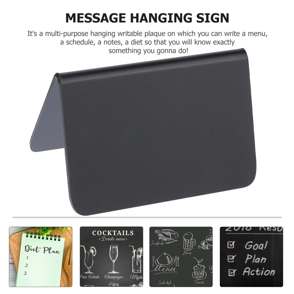 

6pcs Memo Blackboard Wedding Writing Board Chalkboard Adornment for Dessert Shop