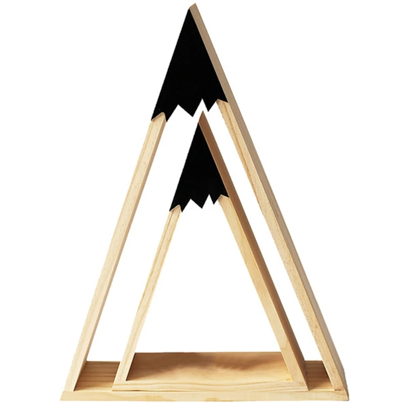 Новая 2 шт./компл. деревянная полка для детской комнаты с изображением Снежной