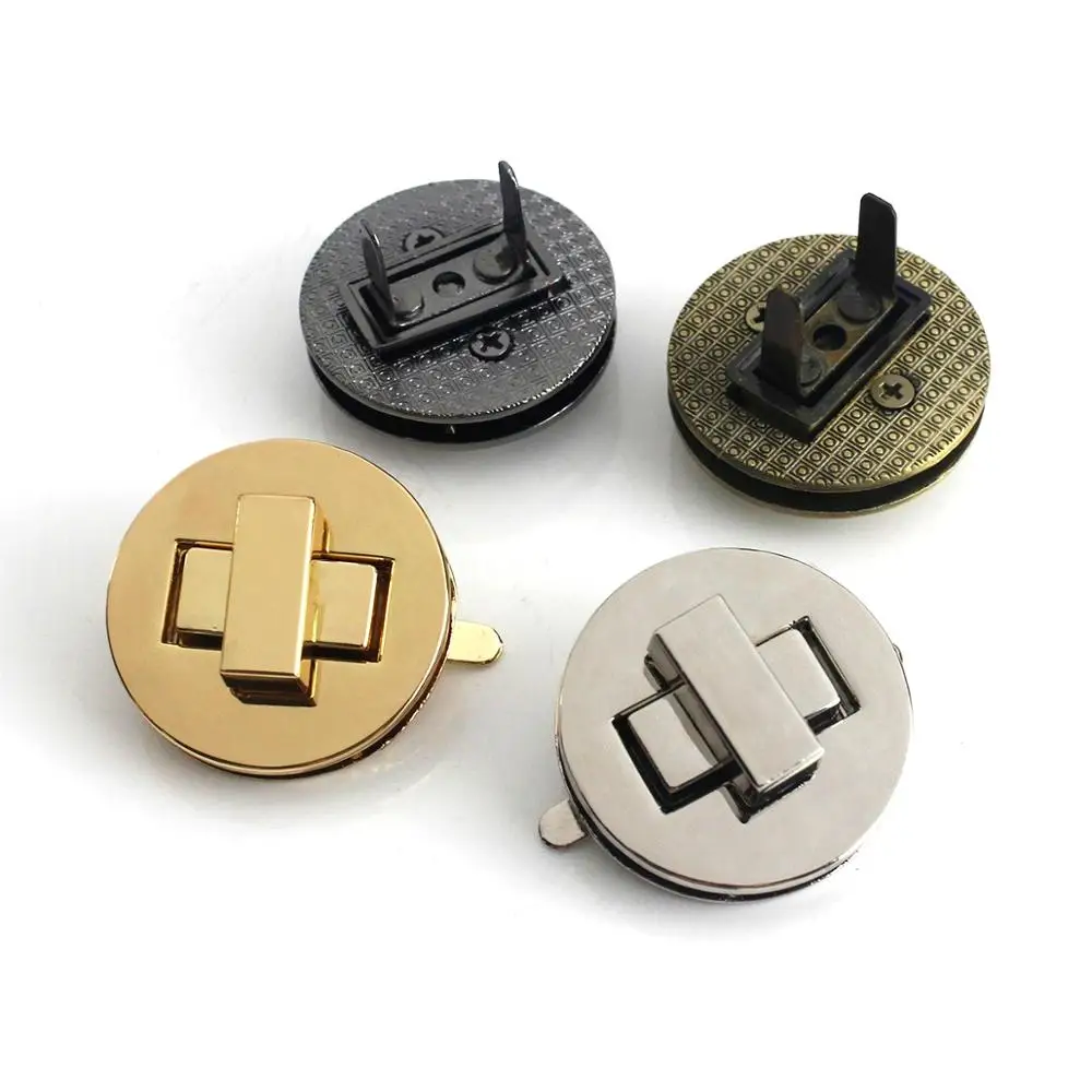 Металлическая сумка с закрученным замком для кожаного ремесла 1 шт. женская на