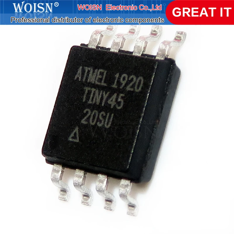 2 шт./лот ATTINY45-20SUIC ATTINY45-20SU ATTINY45-15SZ ATTINY45 SOP-8 | Электронные компоненты и