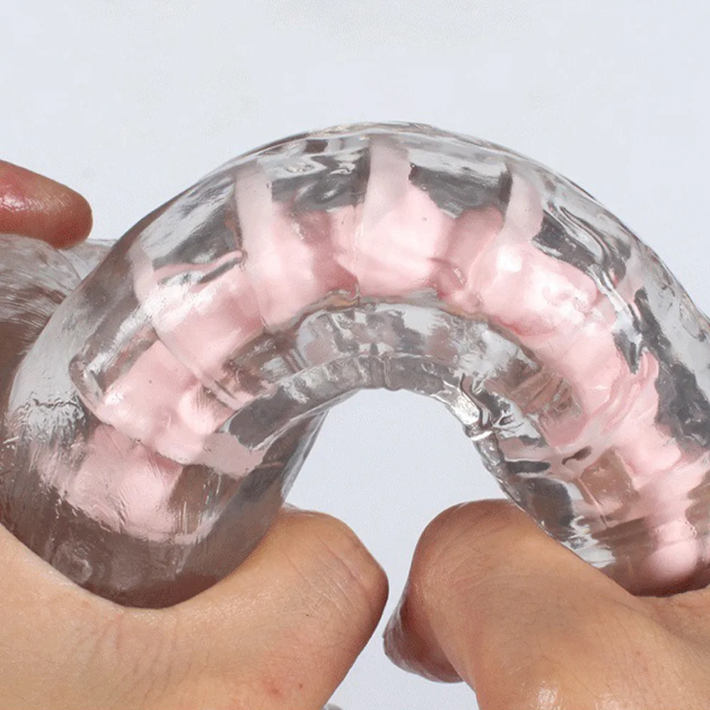 Ремешок На Dilldo для женщин пенис штаны ношения прозрачный силиконовый