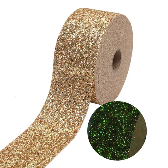 8 197302,3 ''75 мм новая флуоресцентная цветная блестящая Толстая Лента Blingbling, 2 ярдов DIY головной убор ручной работы подарочная упаковка - Цвет: 8