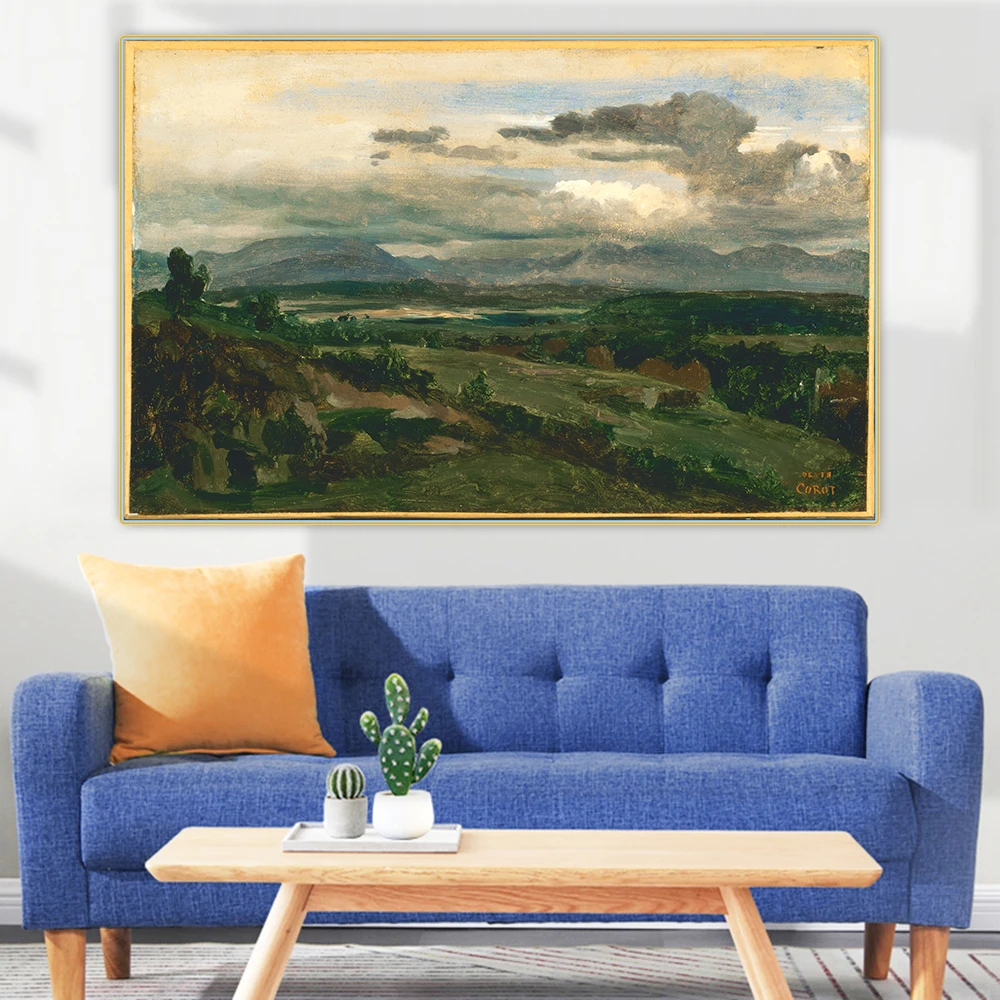 Картина маслом на холсте цитон Жан Батист Камилла корот цивита кастеллана