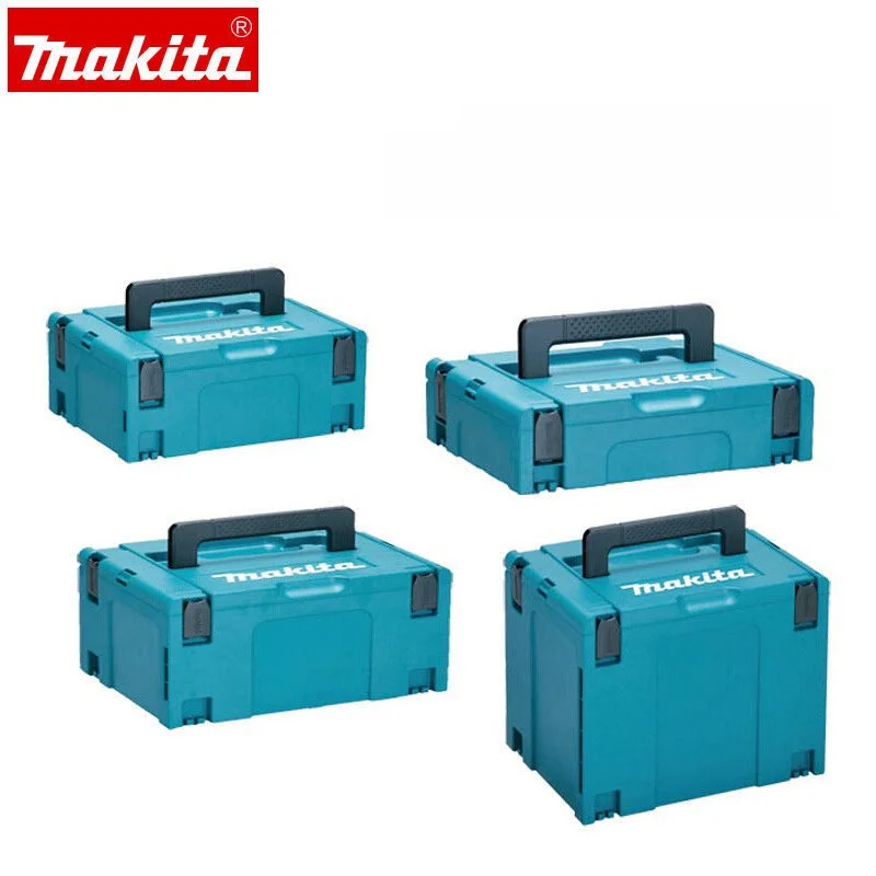 

Tool Box With Wheels Complete Storage Suitcase Makita Professional Organizer Cases Waterproof Combinable Tray Sponge Strap