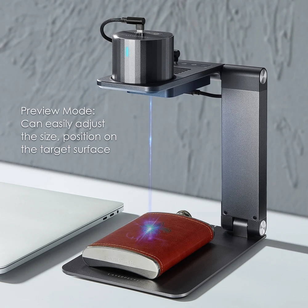 Лазерная гравировальная машина Laserpecker Pro 3D принтер с электрическим кронштейном