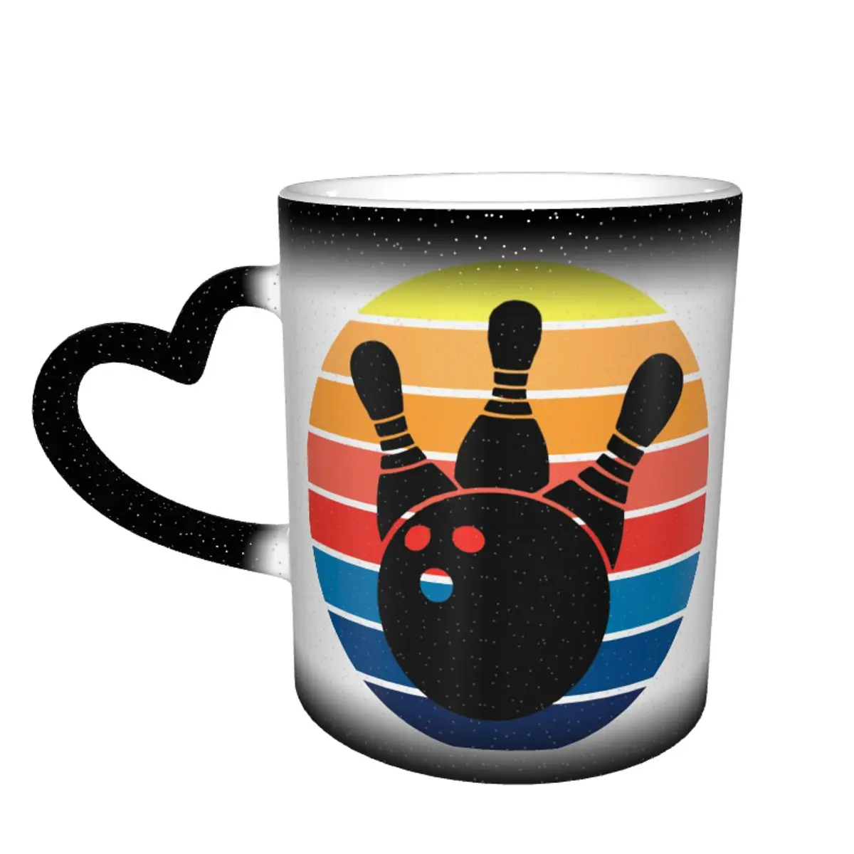 

Bowling Mug Fashion Pottery Mug Latte The Changes Color Wholesale Cups