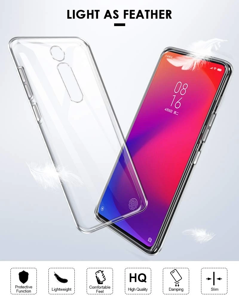 Прозрачный мягкий термополиуретановый силиконовый чехол для Xiaomi Redmi Note 8 7 Pro 6 S2 Примечание кожи красные, черные матовый Scrub чехол Redmi K20 7 Go Примечание 5 Plus