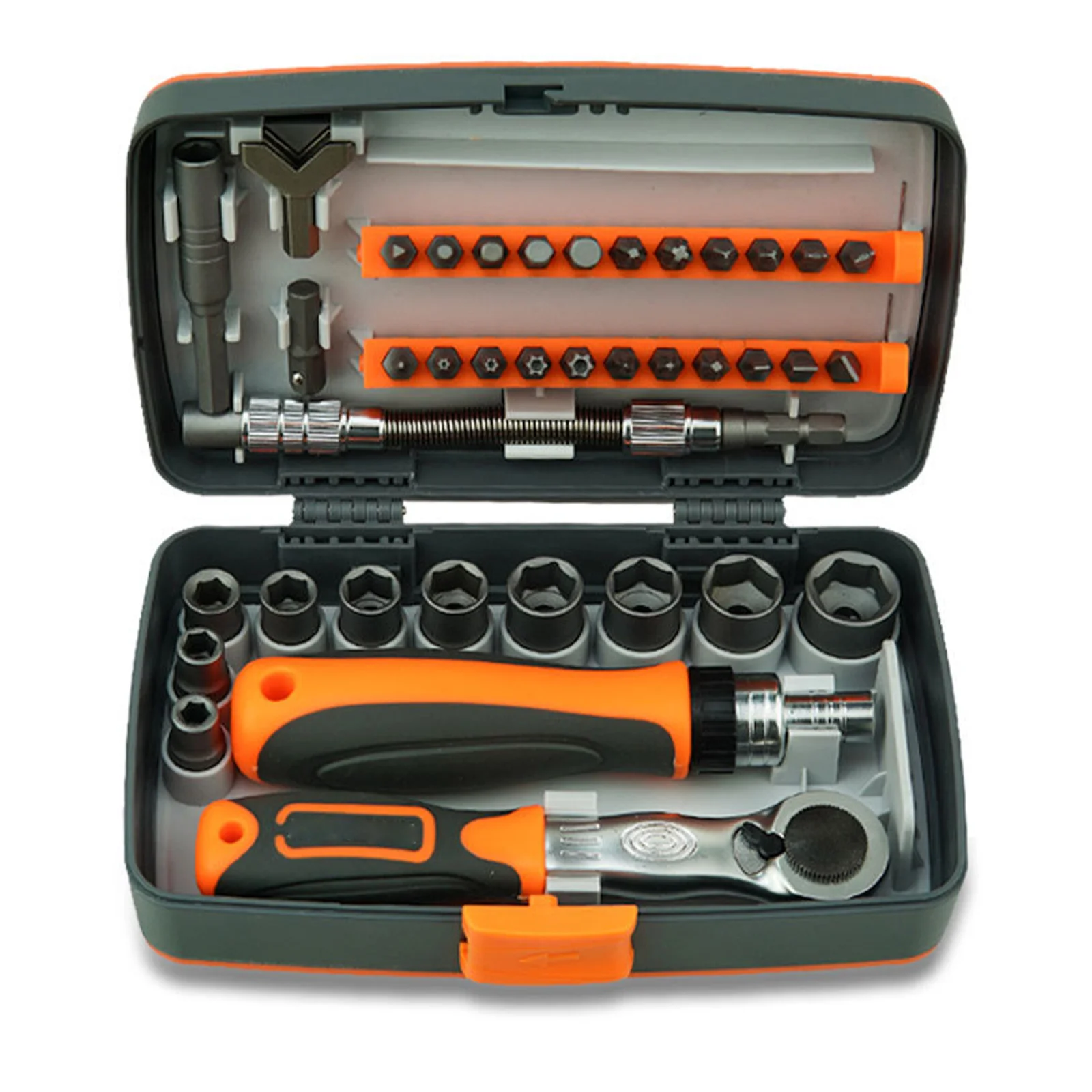 

38-in-1 labor-saving ratchet multi-purpose screwdriverset hardware tool combination sleeve joint extension rod