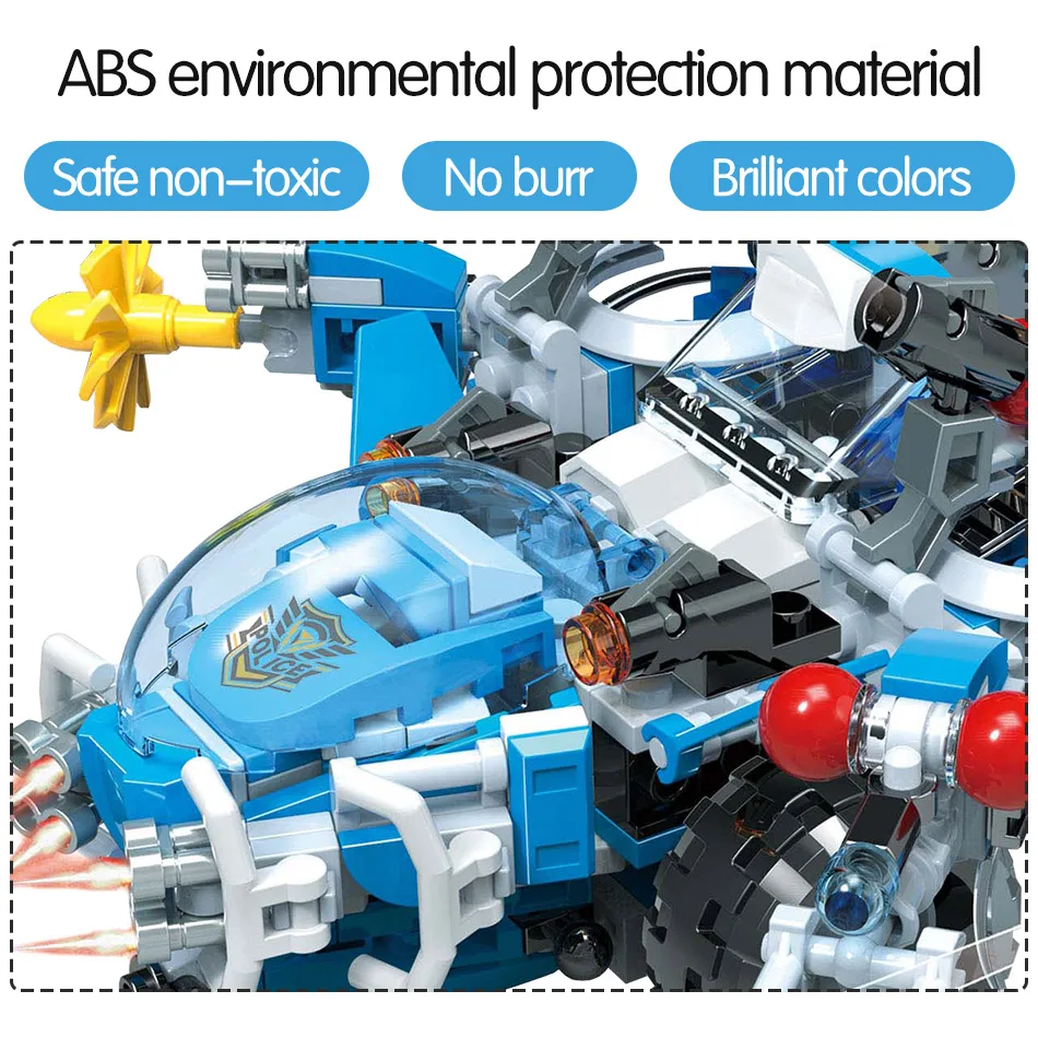 528 шт. круизные колесницы машины фигурки вертолетов строительные блоки