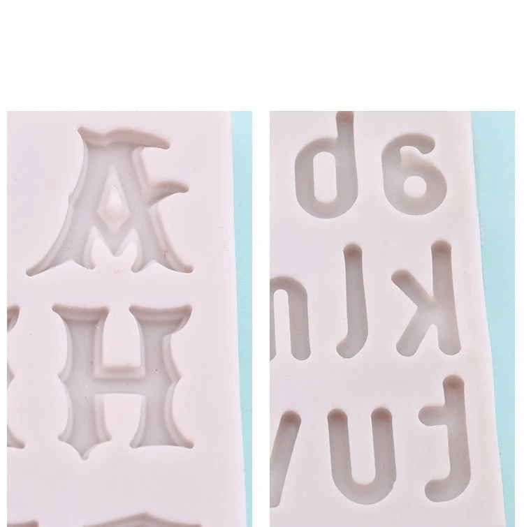 Aomily 5 стилей искусство 3D письмо помадка силиконовая форма для свеч инструмент для поделок из сахара форма для выпечки пирожных с шоколадной начинкой Кухня DIY украшения выпечки