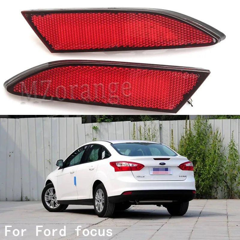 MZORANGE 1 пара для Ford Focus 3 2012, задний светильник, автомобильный Стайлинг, бампер, отражатель, светильник, 12 В, задний тормоз Предупреждение ющий светильник, Поворотный Светильник