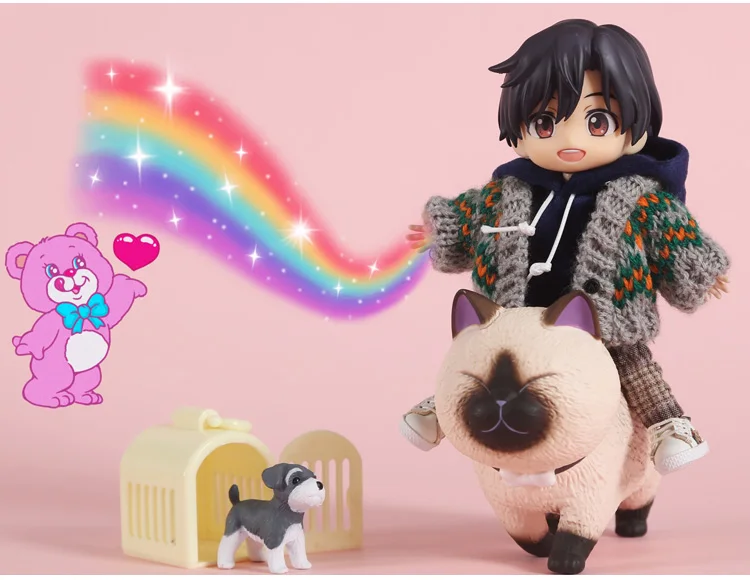 

Obitsu11 clothes 3pcs Sweater Hoodies Pants set OB11 GSC bjd dolls clothes