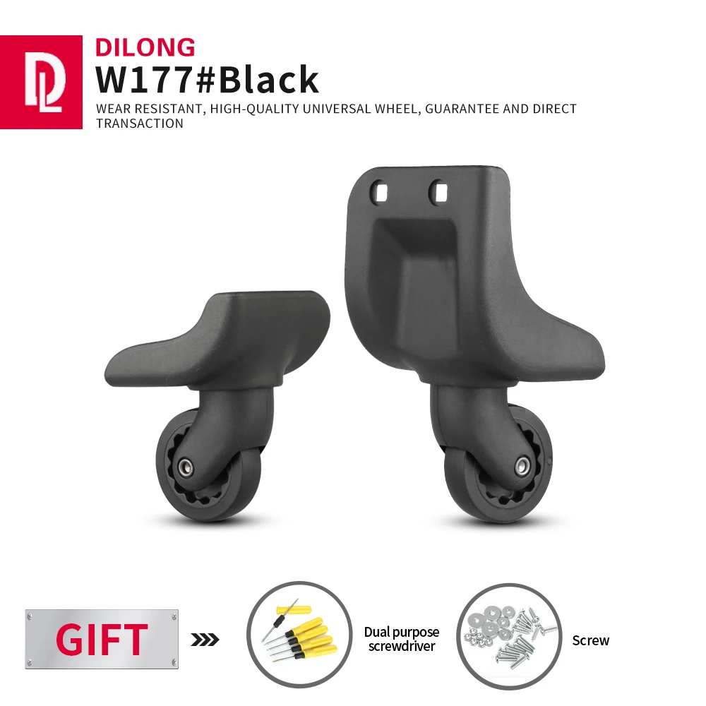 

Аксессуары для багажа DILONG W177, чехол на колесиках, сменный универсальный чехол на колесиках, чехол для ремонта, Нескользящие резиновые ролики