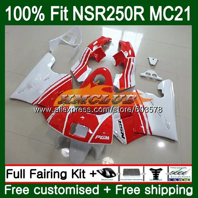 Инъекция для HONDA NSR250R MC21 PGM3 1990 1991 1992 1993 101CL.23 NSR 250 R NSR250 RR 250R 90 91 92 93 обтекатель красный