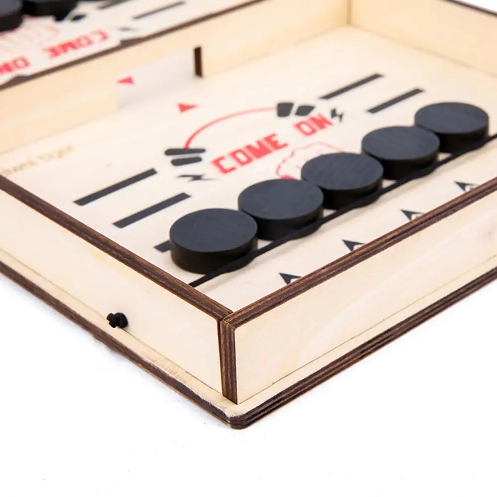 Board Game Table Hockey Board-Game Set Wooden Fast Sling Puck For Child Family Entertainment Dropshipping | Спорт и развлечения