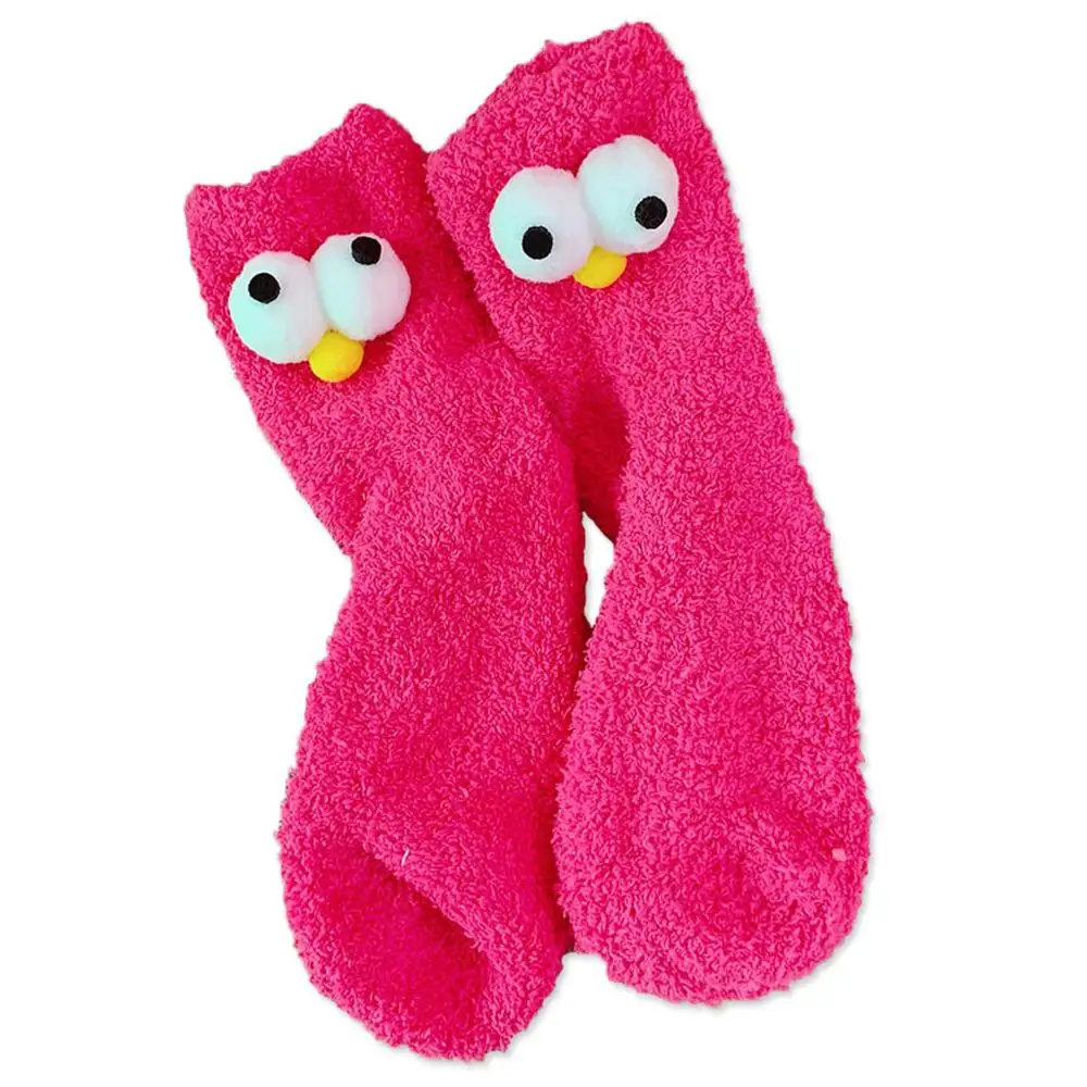 Для женщин мужчин Теплые зимние носки спальная кровать для дома пушистые Смешные