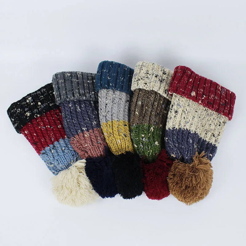 Повседневная шерстяная вязаная шапка Skullies Beanies, зимние теплые крутые шапки, женская уличная шапка, осенняя женская шапка, лыжная шапка, новинка