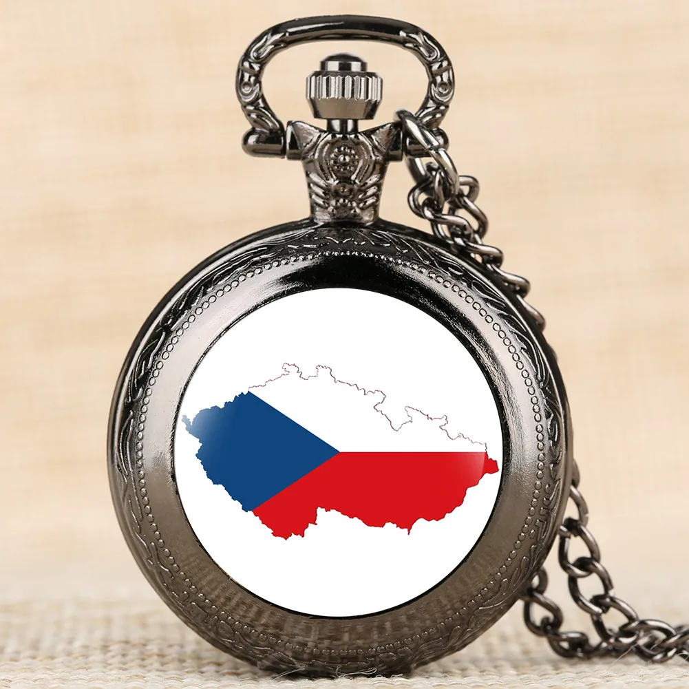 

Часы карманные с подвеской в виде карты Чехии, на цепочке