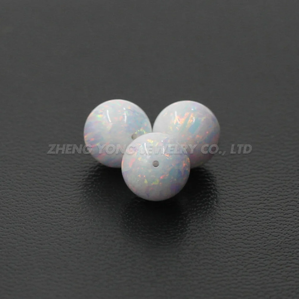 2 мм до 12 OP17 белый шар форма полное отверстие синтетический огненный свободный